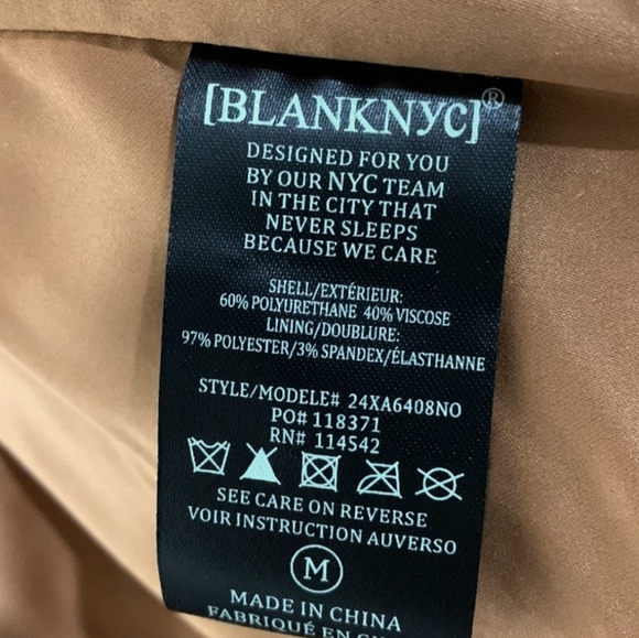 Blank NYC BNWT vegan leather biker moto jacket Medium - Picture 2 of 12